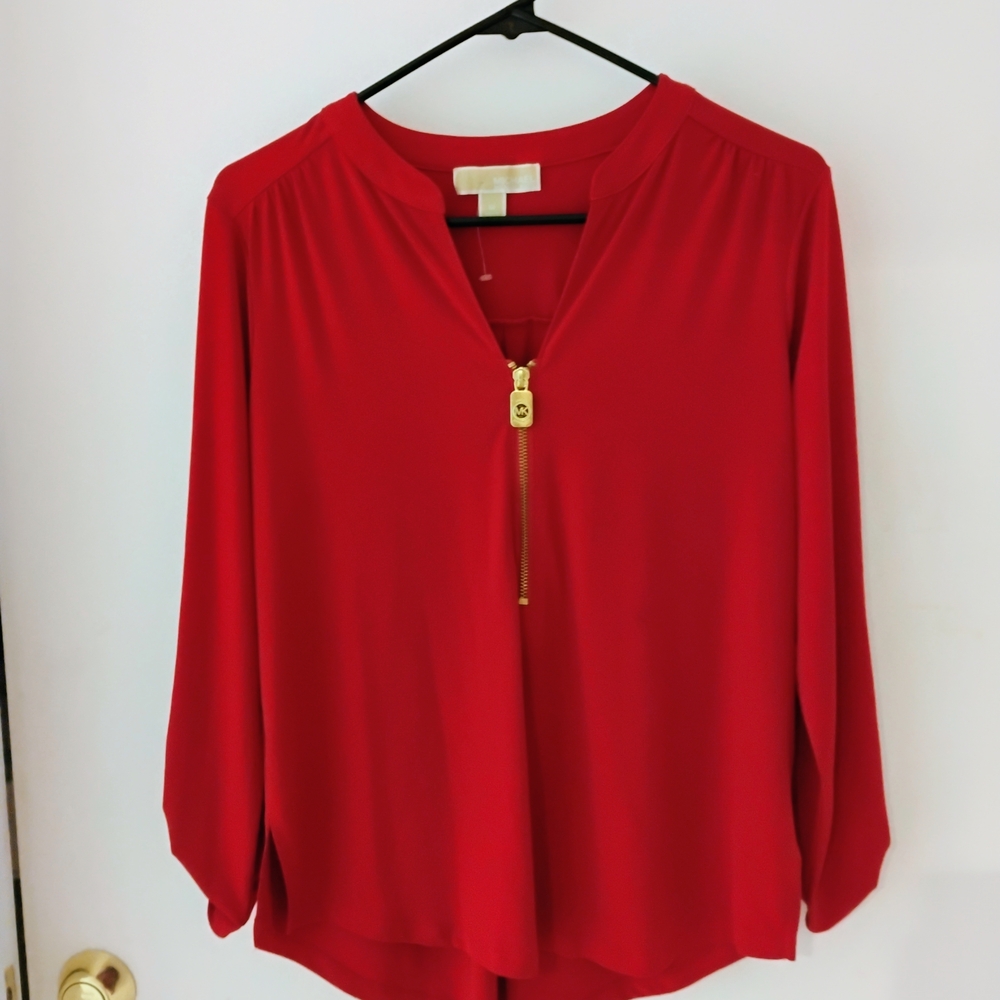 Elegant Red Women's Top